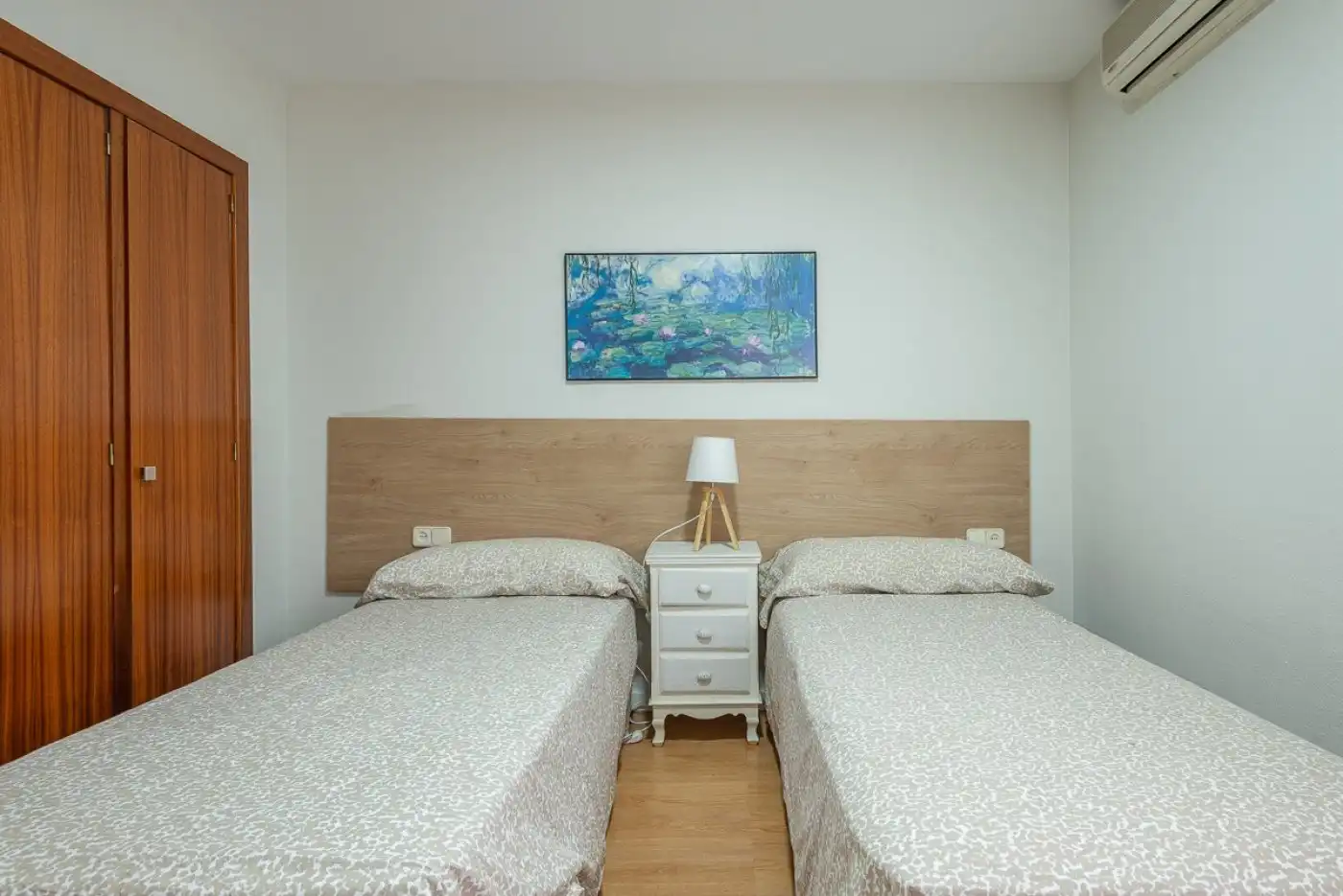 Schlafzimmer von Wohnung zur Miete in Málaga mit Klimaanlage, Terrasse und Möbliert