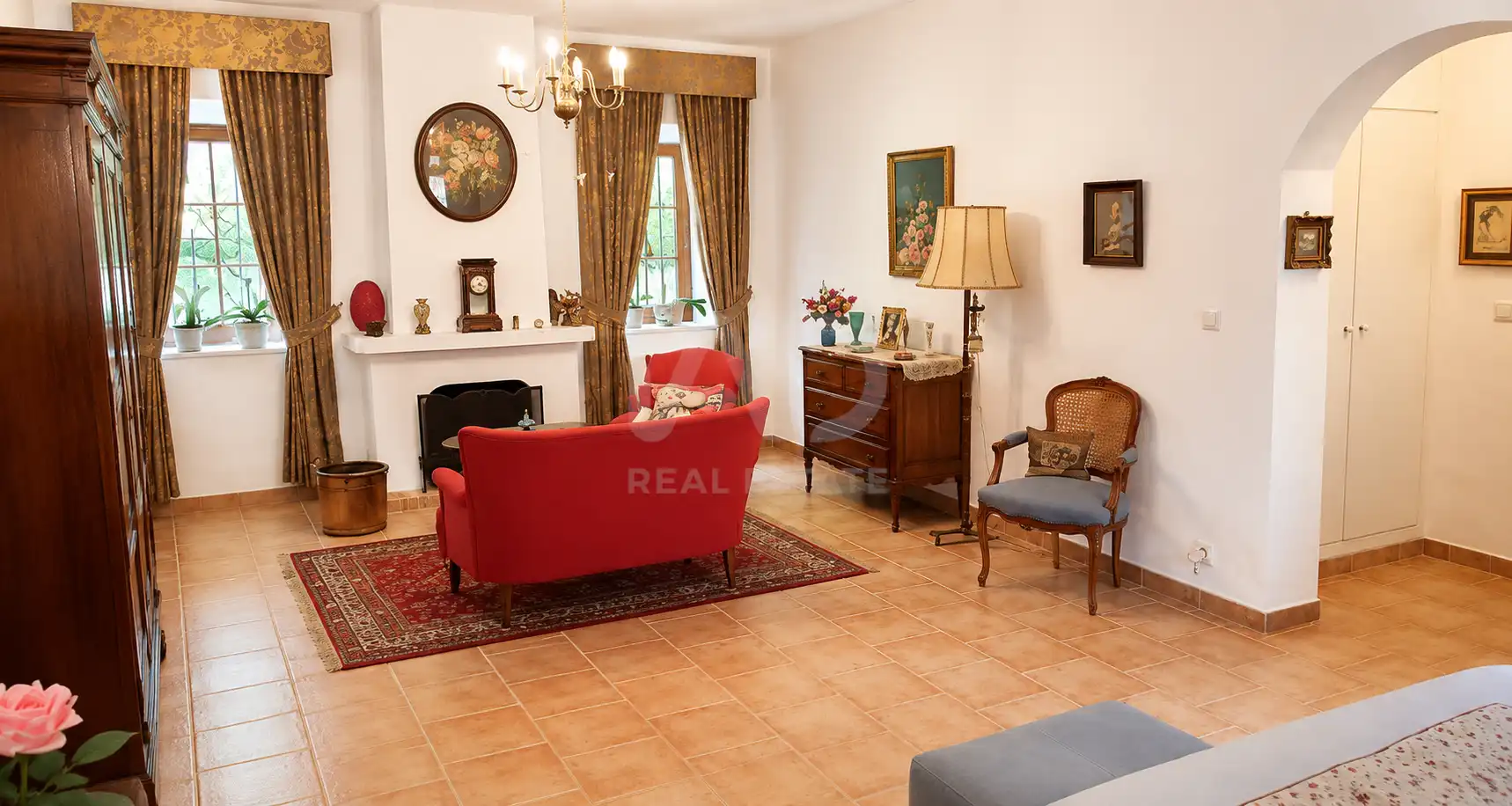 Sala de estar de Casa o chalet en venta en Alhaurín de la Torre con Calefacción y Terraza
