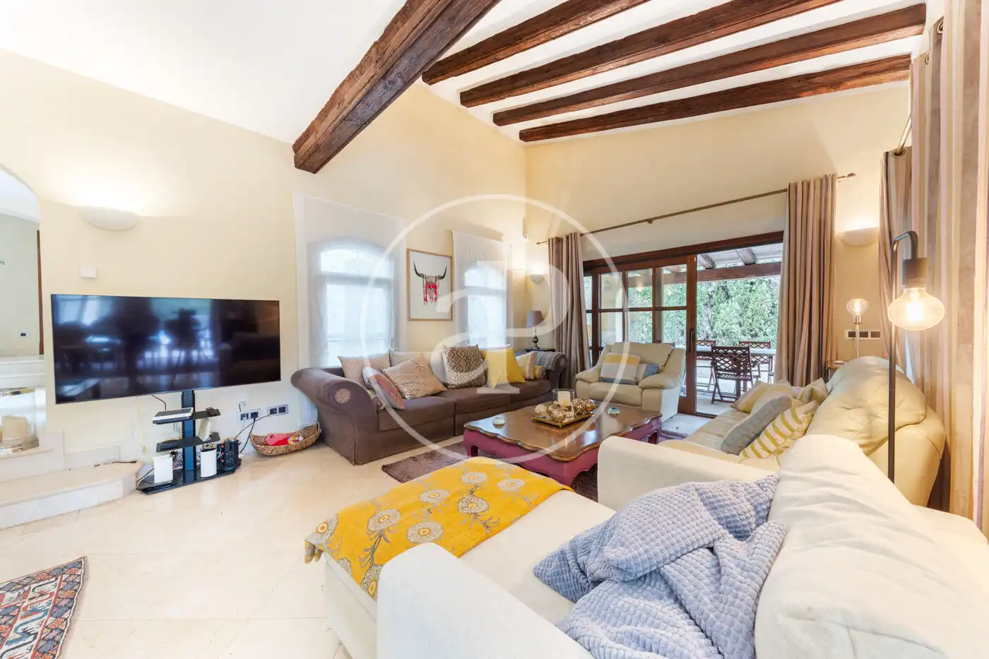 Sala de estar de Casa o chalet en venta en Calvià con Aire acondicionado, Calefacción y Jardín privado