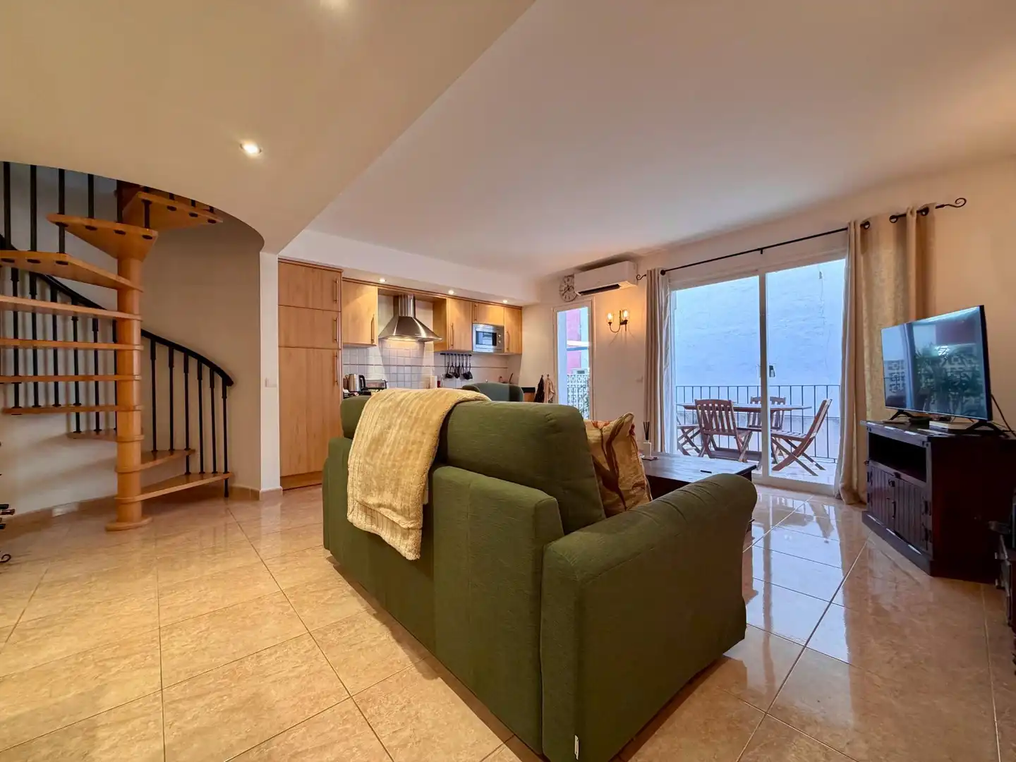 Wohnzimmer von Maisonette zum Verkauf in Andratx mit Klimaanlage, Heizung und Terrasse