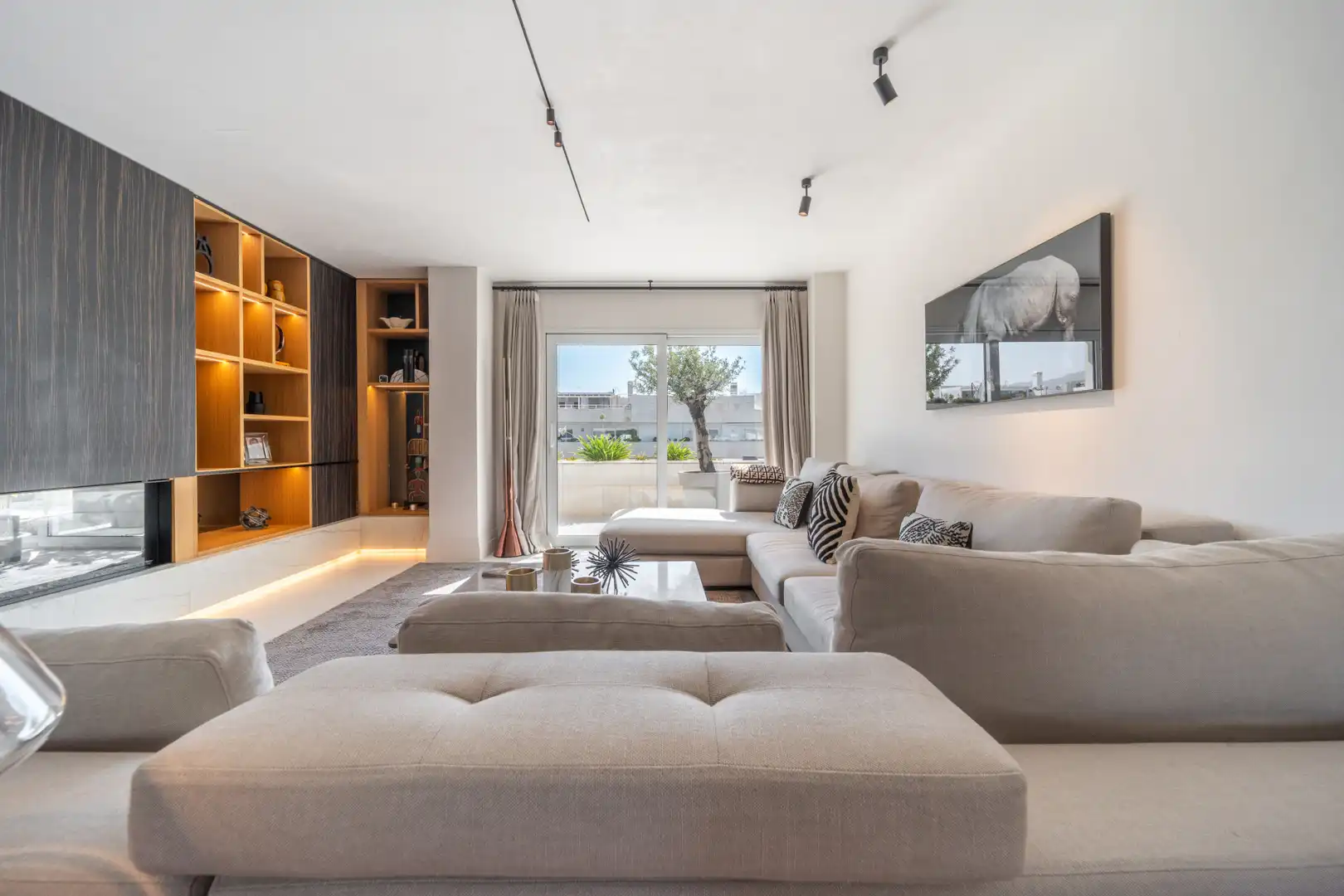 Sala de estar de Ático en venta en Nueva Andalucía