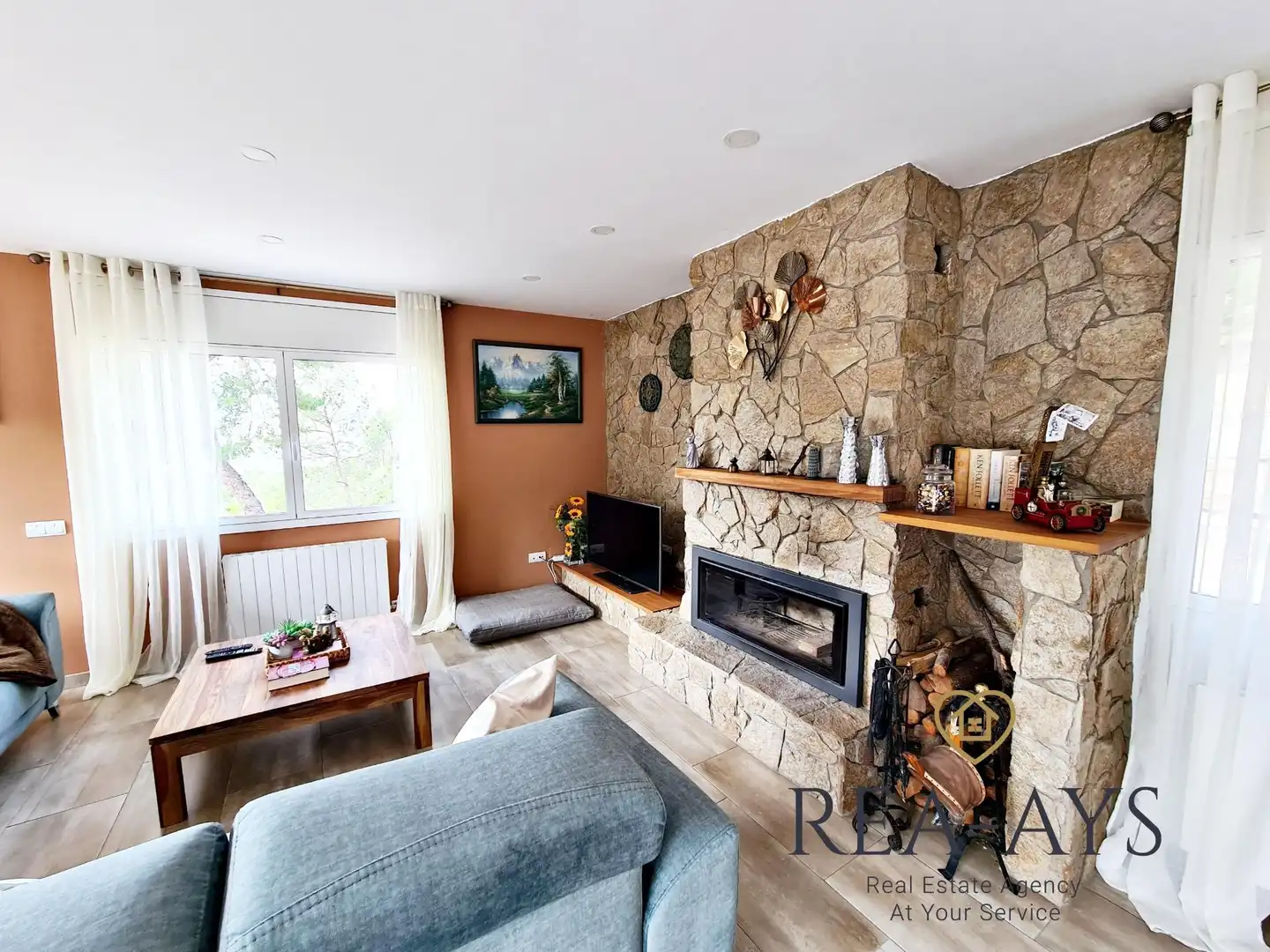 Sala de estar de Casa o chalet en venta en Cervelló con Aire acondicionado, Calefacción y Jardín privado