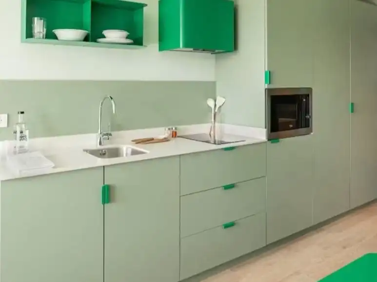 Kitchen of Study for rent in  Pamplona / Iruña  with Air Conditioner, Heating and Parquet flooring