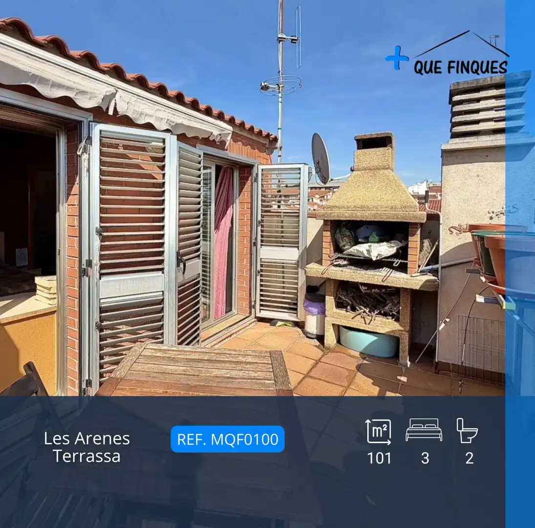 Terraza de Dúplex en venta en Terrassa con Aire acondicionado, Calefacción y Parquet