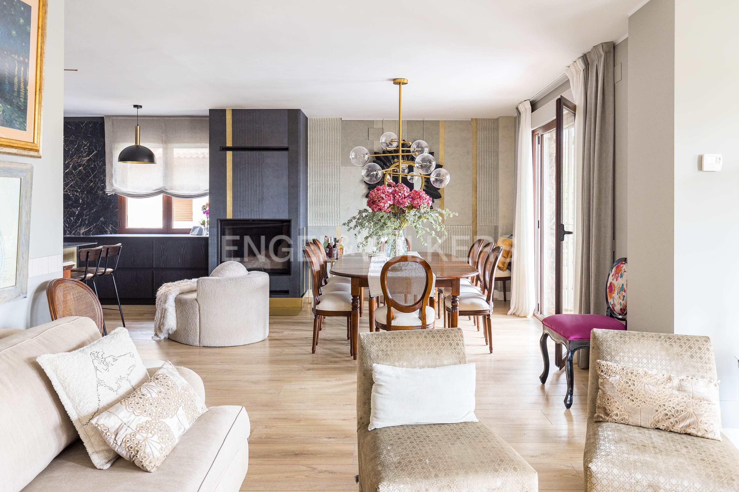 Living room of House or chalet to rent in La Lastrilla   with Heating, Private garden and Terrace