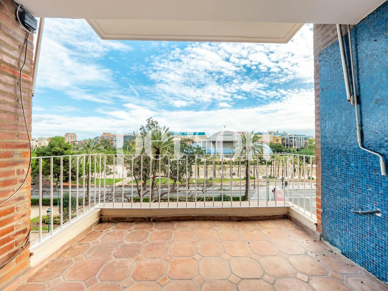 Terrace of Flat to rent in  Valencia Capital  with Air Conditioner, Heating and Parquet flooring