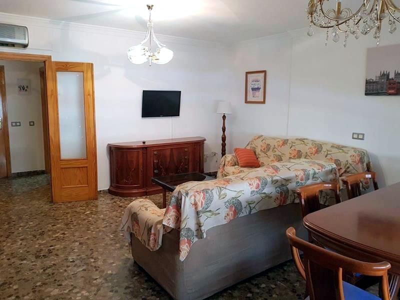 Sala d'estar de Pis de lloguer en Málaga Capital amb Aire condicionat i Calefacció