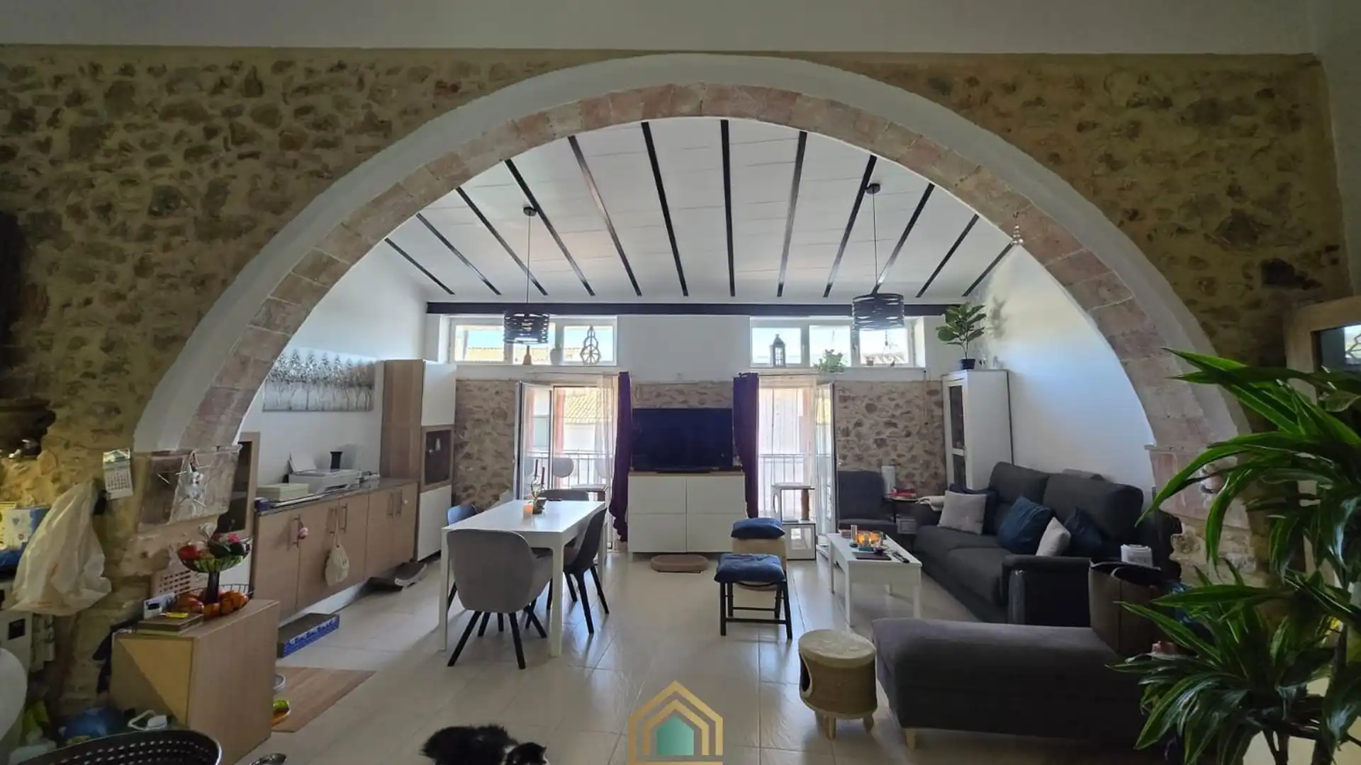 Living room of Houses for sale in Almiserà  with Air Conditioner, Heating and Parquet flooring