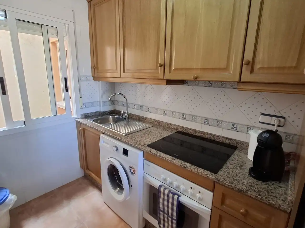 Cocina de Apartamento en venta en Mojácar con Aire acondicionado, Terraza y Piscina