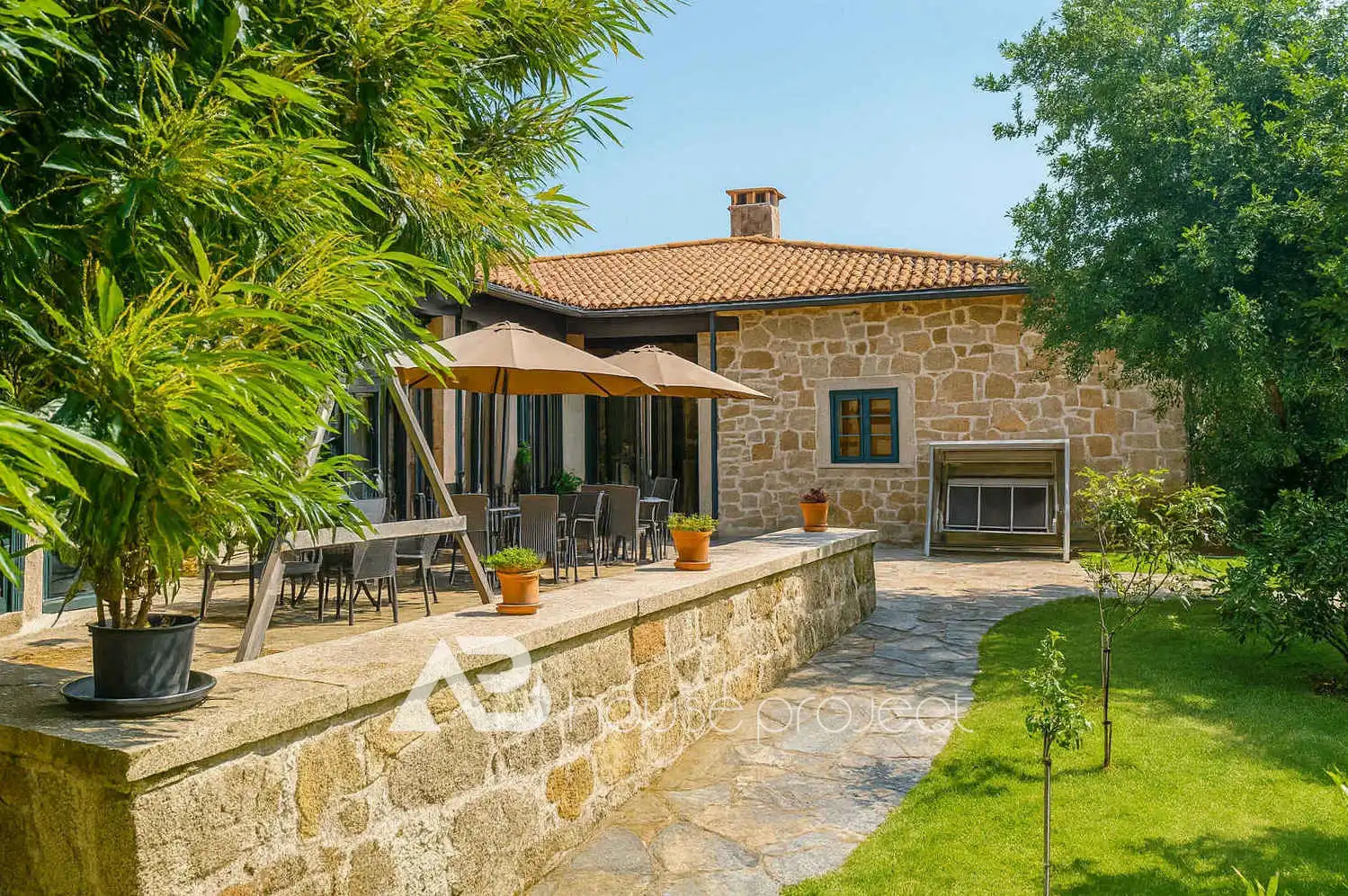 Terraza de Casa o chalet en venta en Monterroso con Aire acondicionado, Jardín privado y Terraza