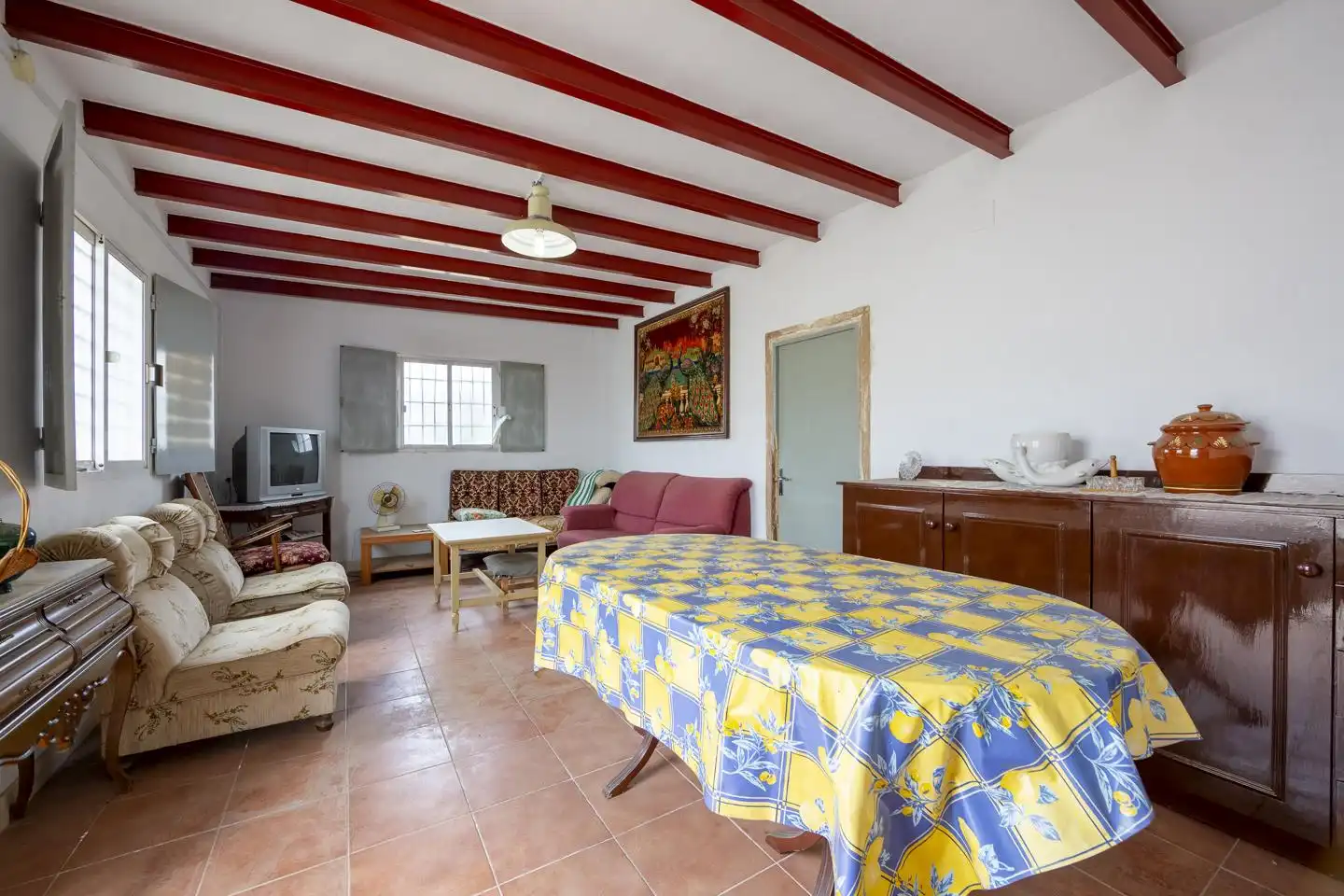 Sala de estar de Finca rústica en venta en Turrillas con Jardín privado, Terraza y Trastero