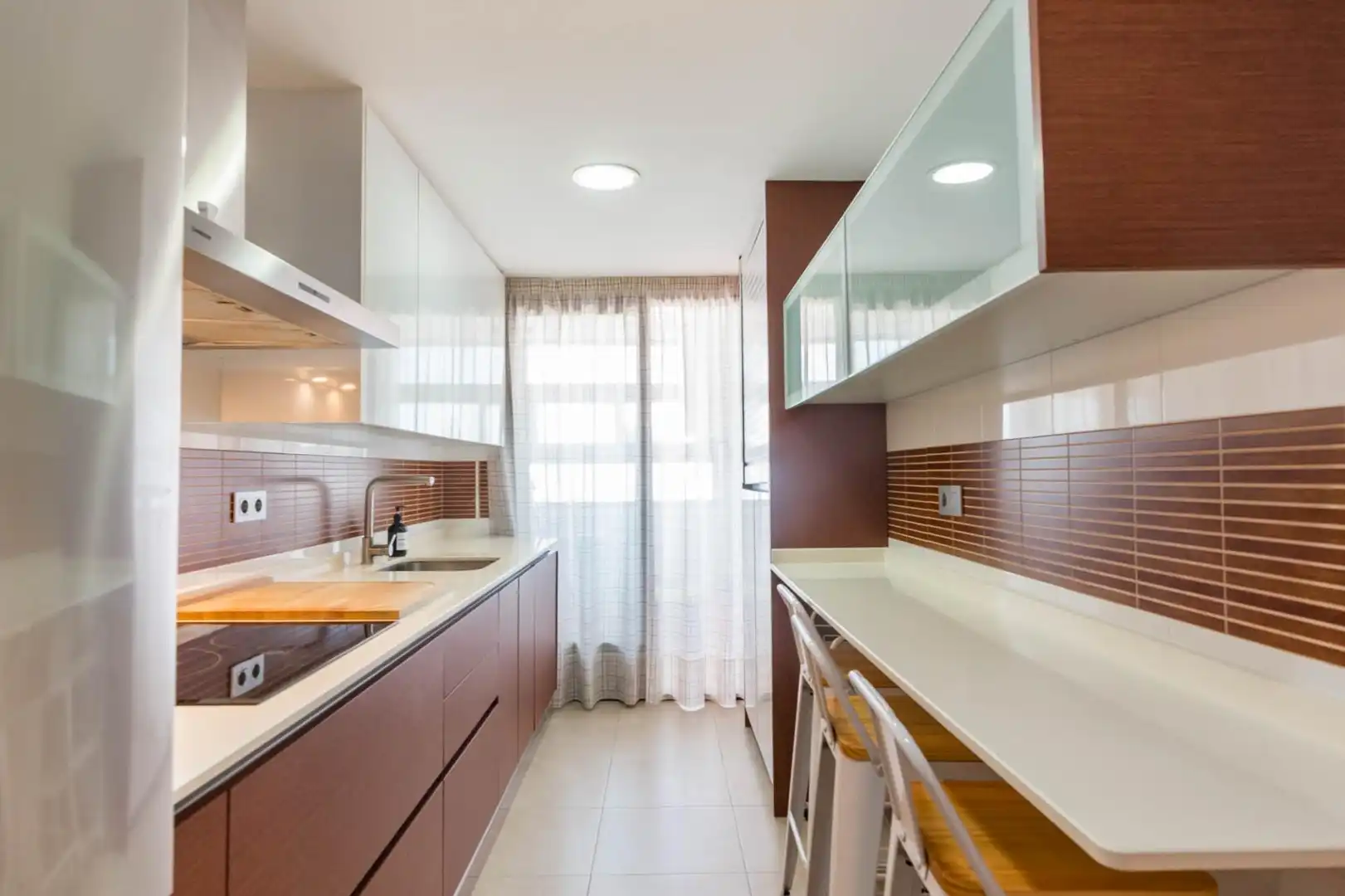Cocina de Piso de alquiler en Murcia con Aire acondicionado y Terraza
