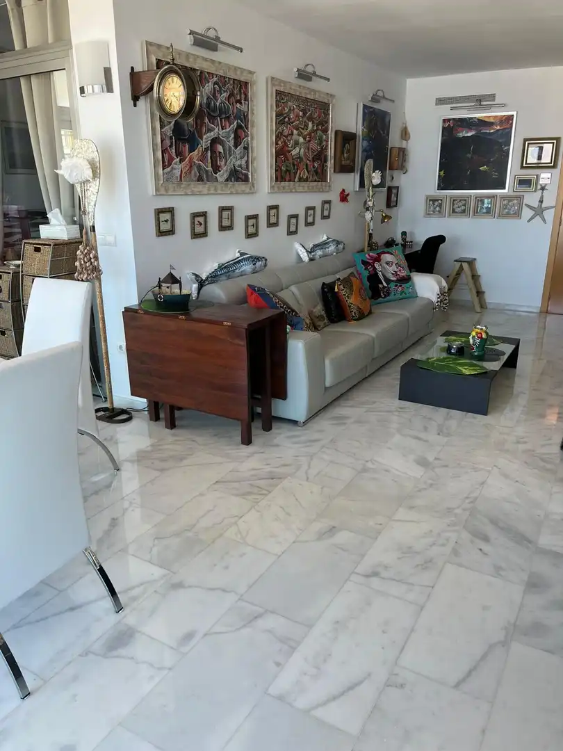 Sala de estar de Apartamento en venta en Benidorm con Jardín privado, Terraza y Trastero