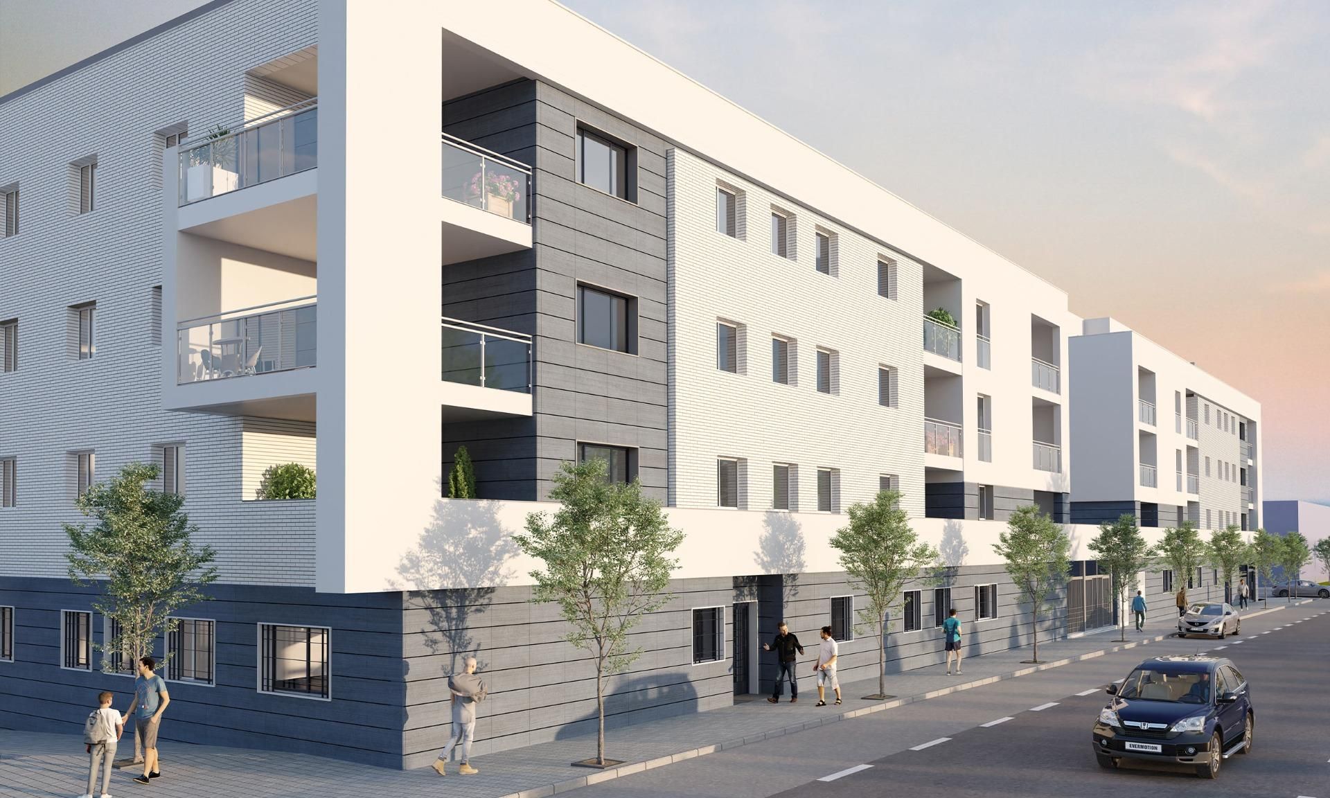 Exterior view of Flat for sale in Badajoz Capital  with Air Conditioner, Heating and Community pool