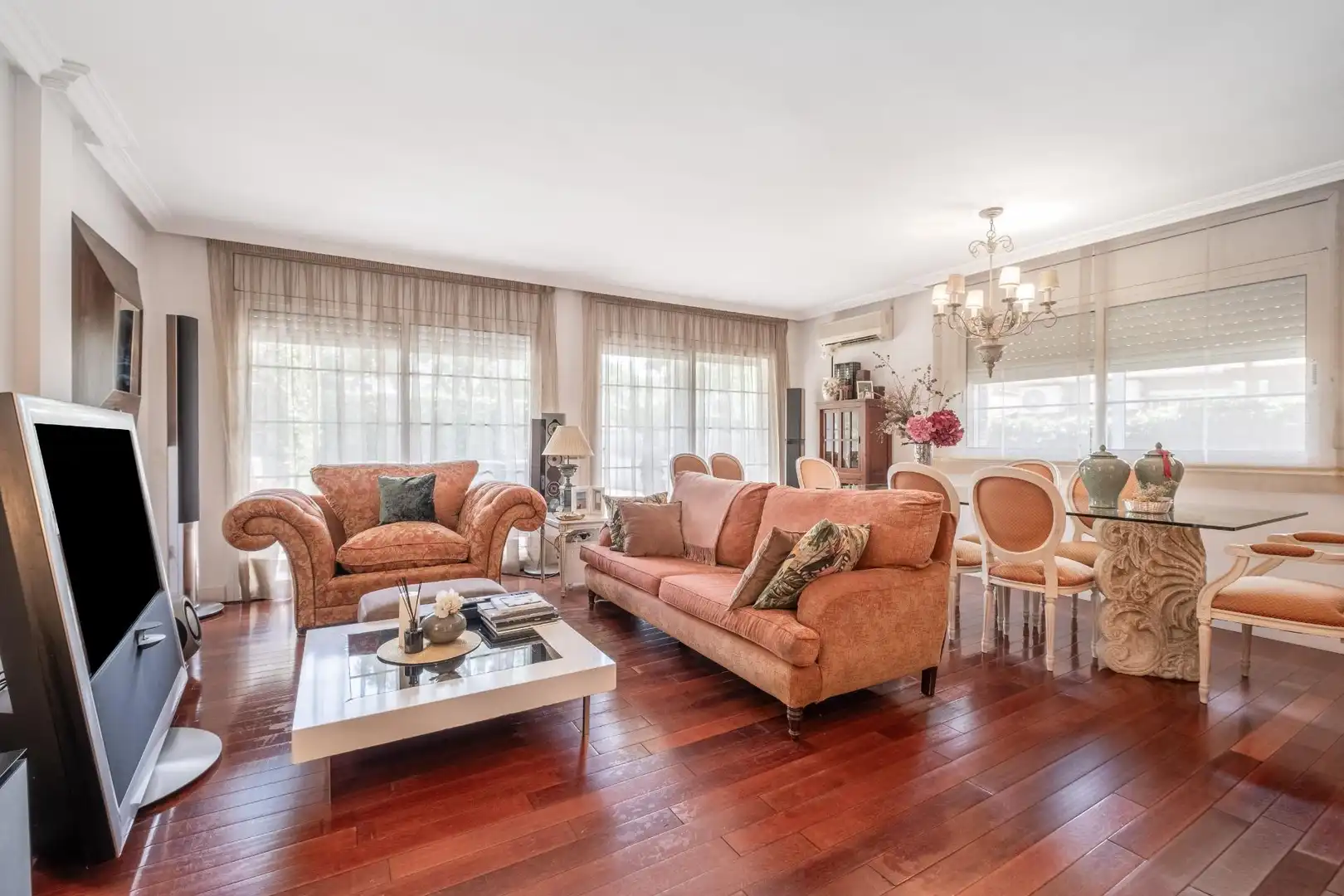 Sala de estar de Casa adosada en venta en Salou con Aire acondicionado, Jardín privado y Parquet