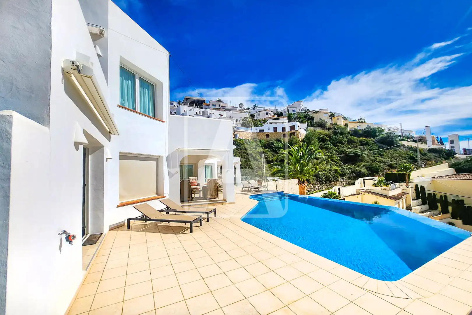 Exterior view of Houses for sale in Moraira  with Air Conditioner, Heating and Private garden