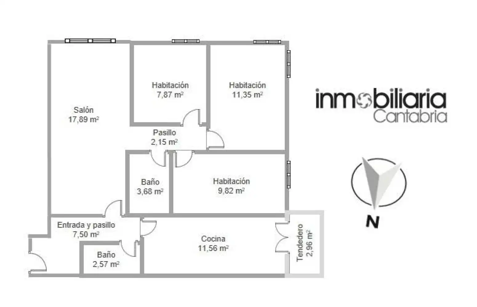 Piso en venta en Los Corrales de Buelna  con Calefacción, Parquet y Terraza