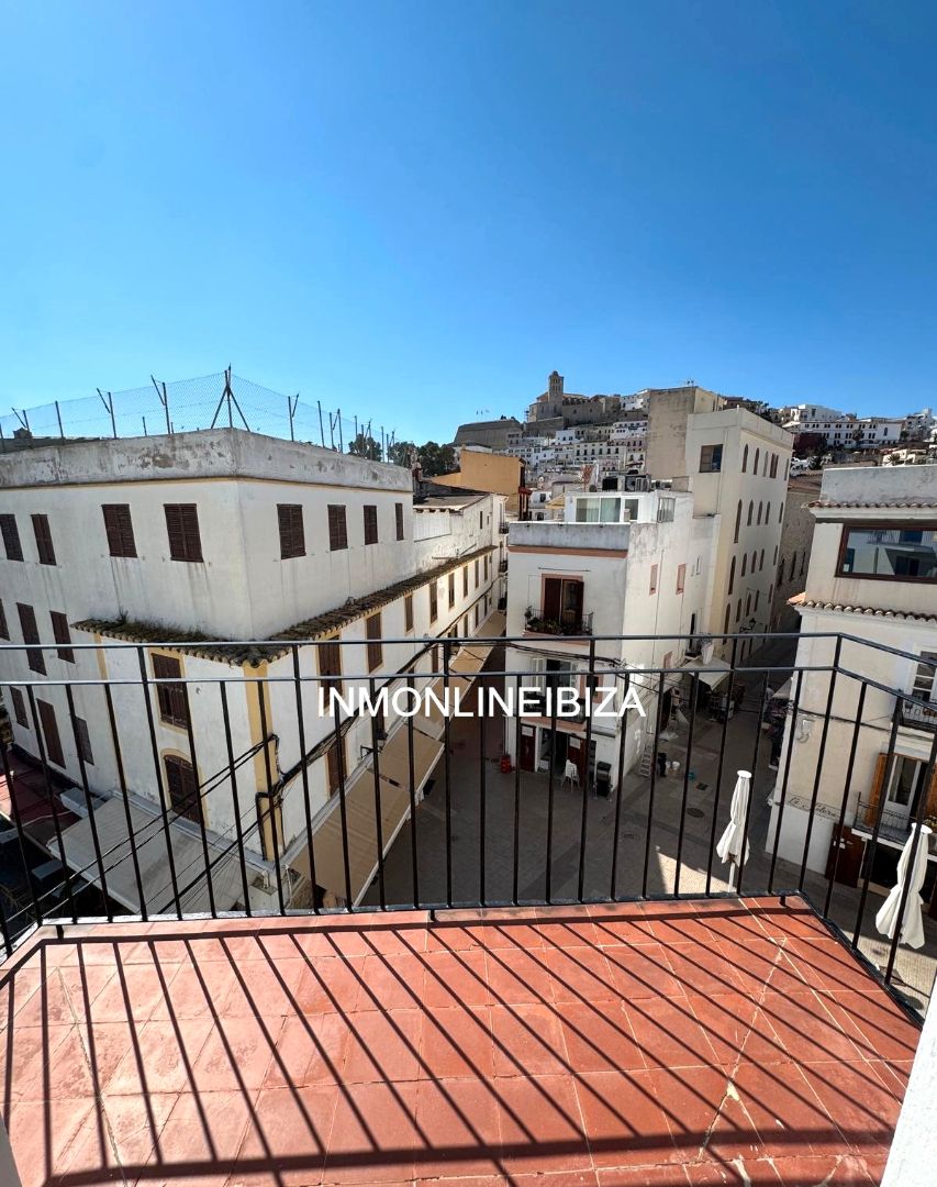 Exterior view of Flat for rent in Eivissa  with Air Conditioner, Furnished and Oven