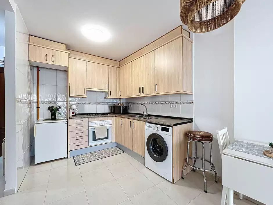 Kitchen of Flat for sale in Roses  with Air Conditioner, Heating and Terrace