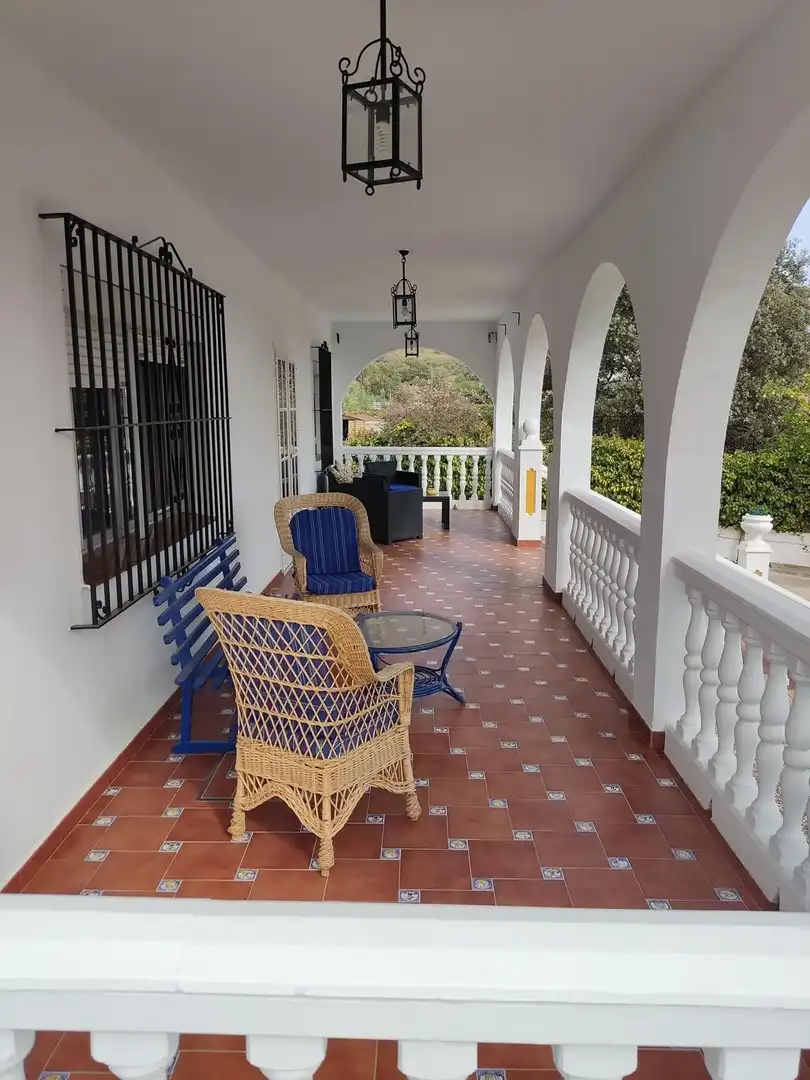 Terraza de Casa o chalet de alquiler en Castilblanco de los Arroyos con Jardín privado, Terraza y Piscina