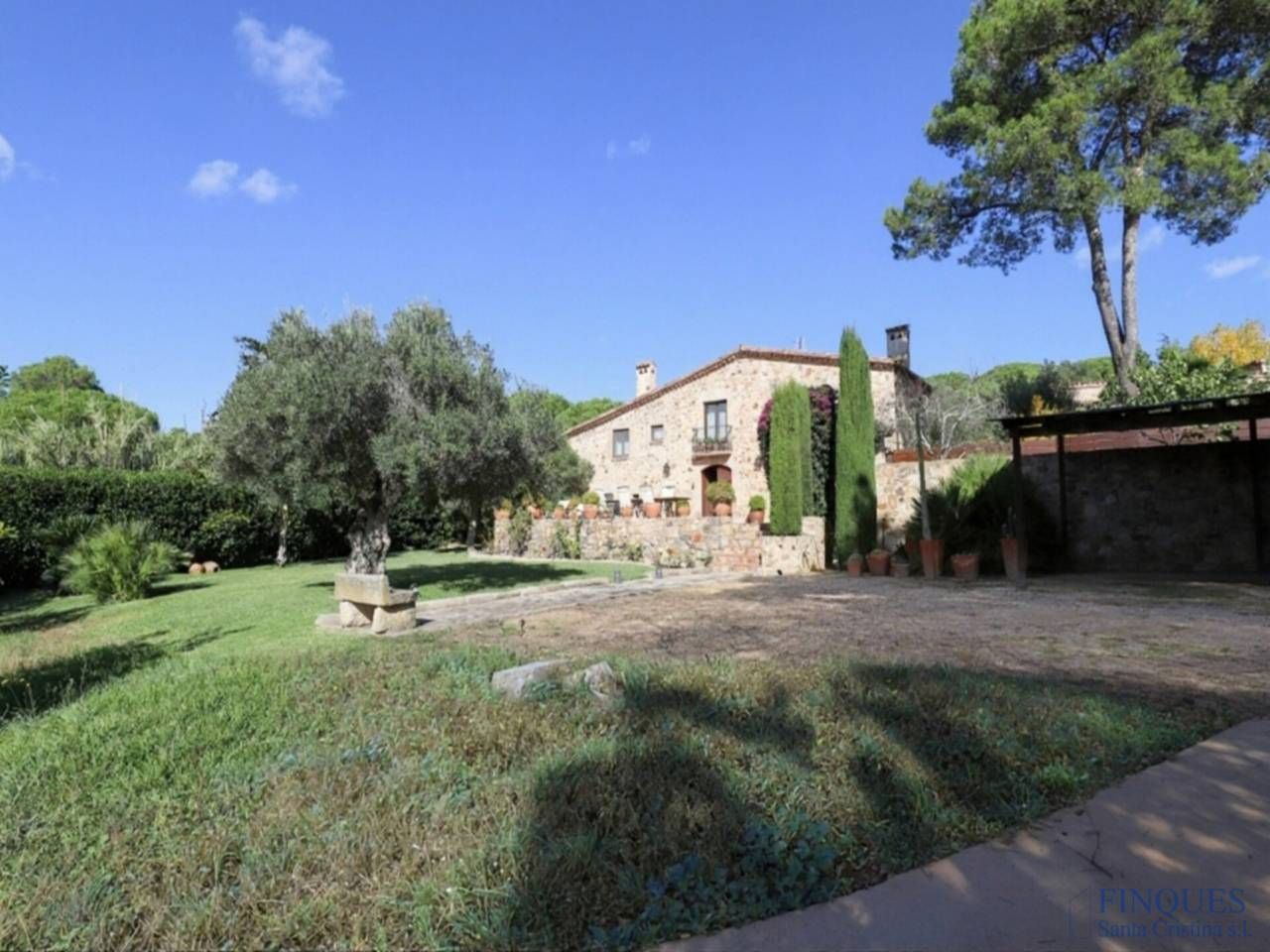Jardí de Finca rústica en venda en Santa Cristina d'Aro amb Aire condicionat, Calefacció i Jardí privat