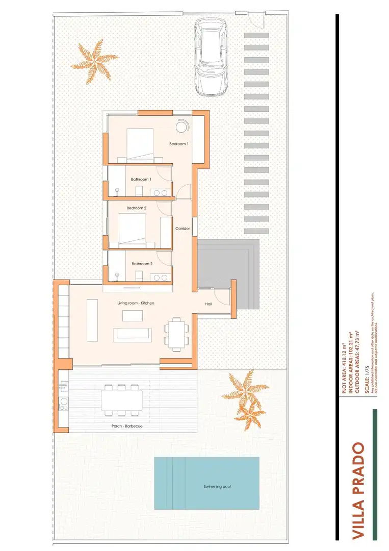 Chalet con piscina en venta en Campo de Murcia, imagen 6
