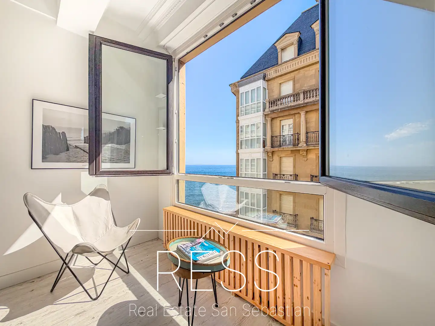 Schlafzimmer von Wohnung zum Verkauf in Donostia - San Sebastián  mit Heizung, Terrasse und Möbliert