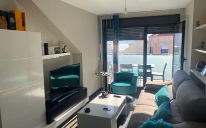 Sala d'estar de Àtic en venda en Sanxenxo amb Terrassa i Piscina