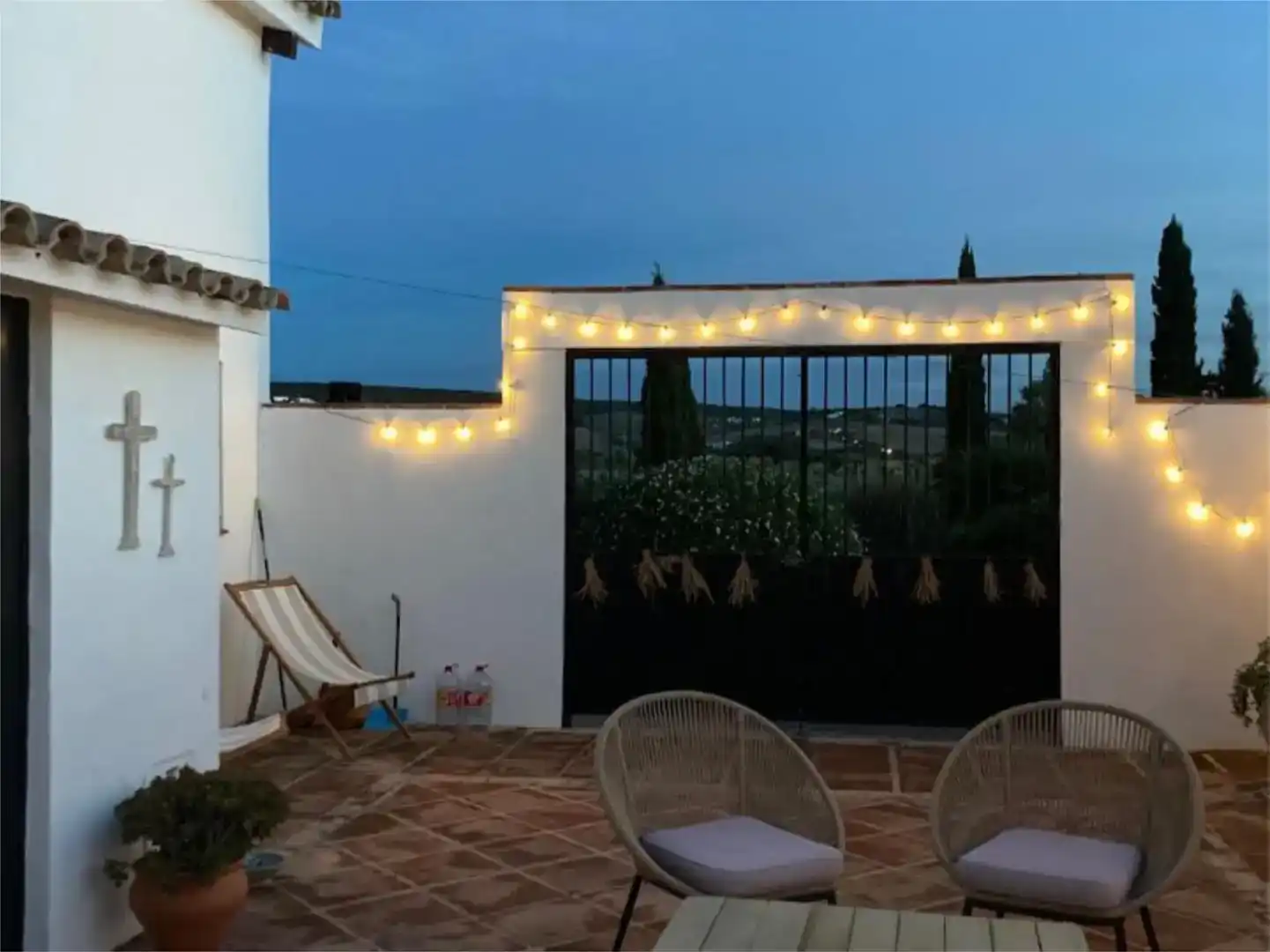 Terrassa de Finca rústica en venda en Arcos de la Frontera amb Aire condicionat i Piscina