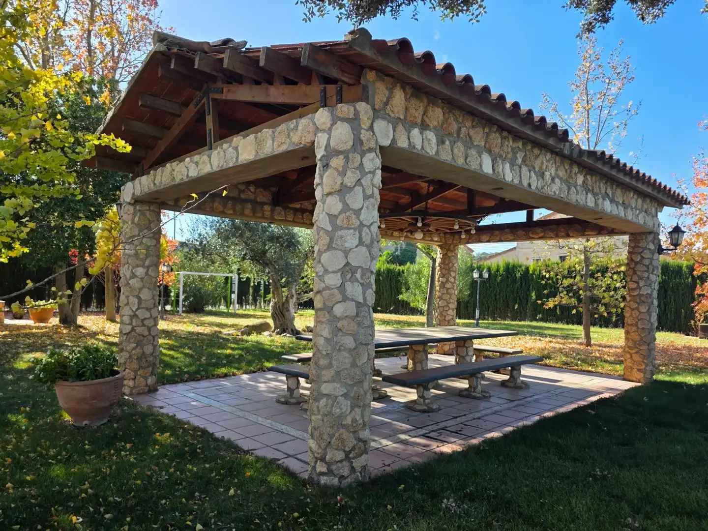 Jardí de Casa o xalet en venda en Almacelles amb Calefacció, Jardí privat i Terrassa