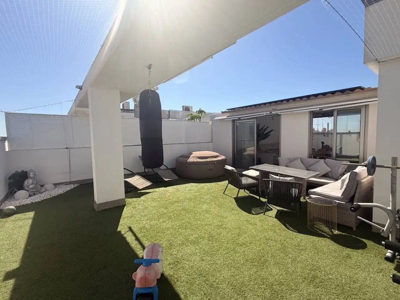 Terraza de Ático en venta en Elche / Elx con Aire acondicionado, Parquet y Terraza