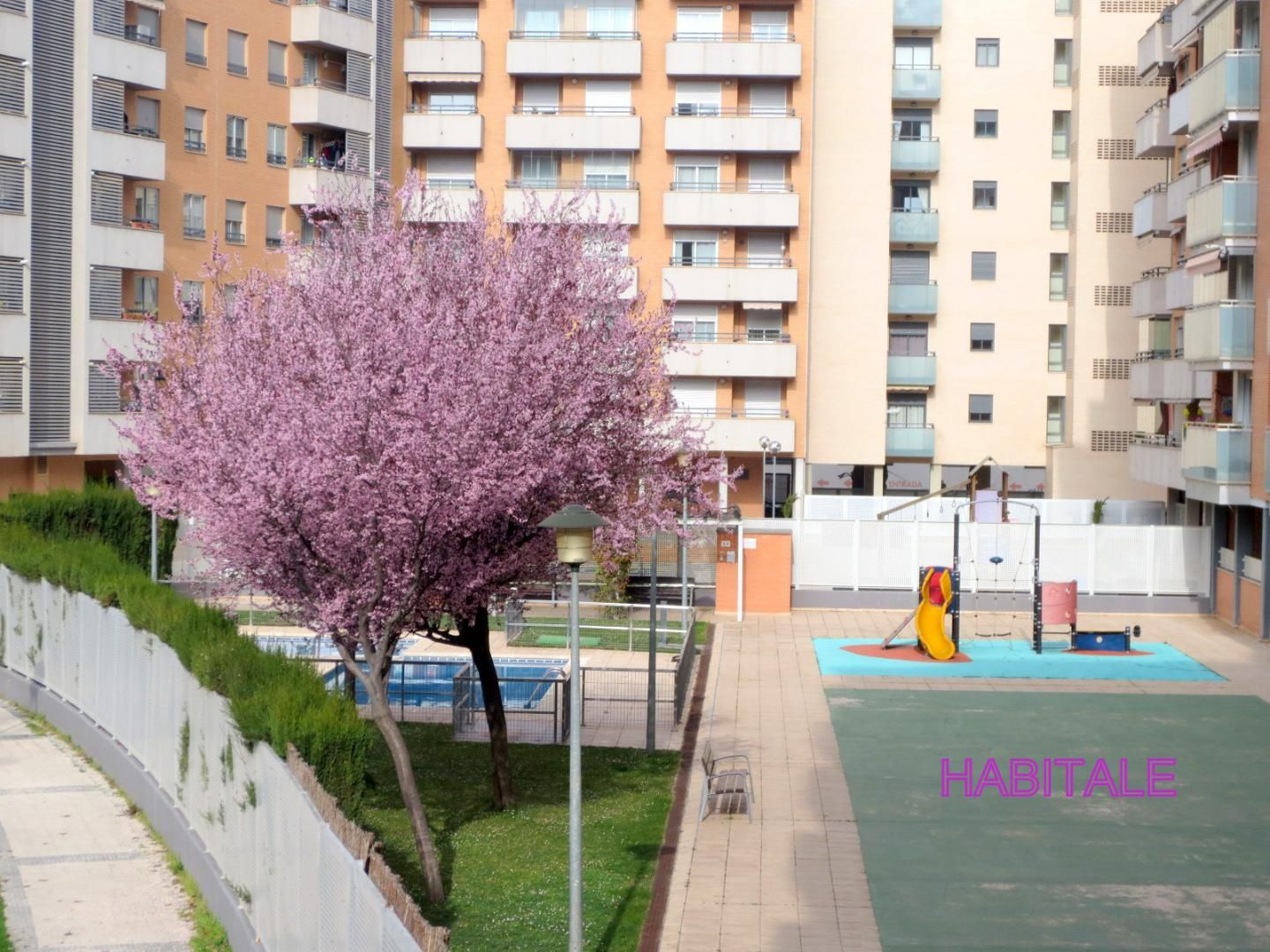 Swimming pool of Flat for sale in  Zaragoza Capital  with Terrace, Storage room and Swimming Pool