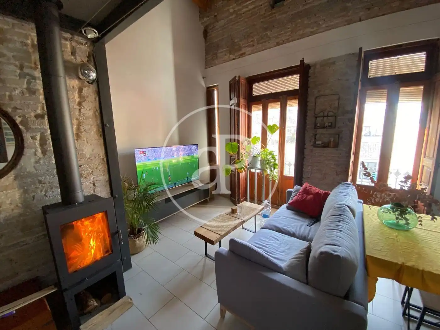 Sala de estar de Piso de alquiler en Valencia con Aire acondicionado, Calefacción y Terraza