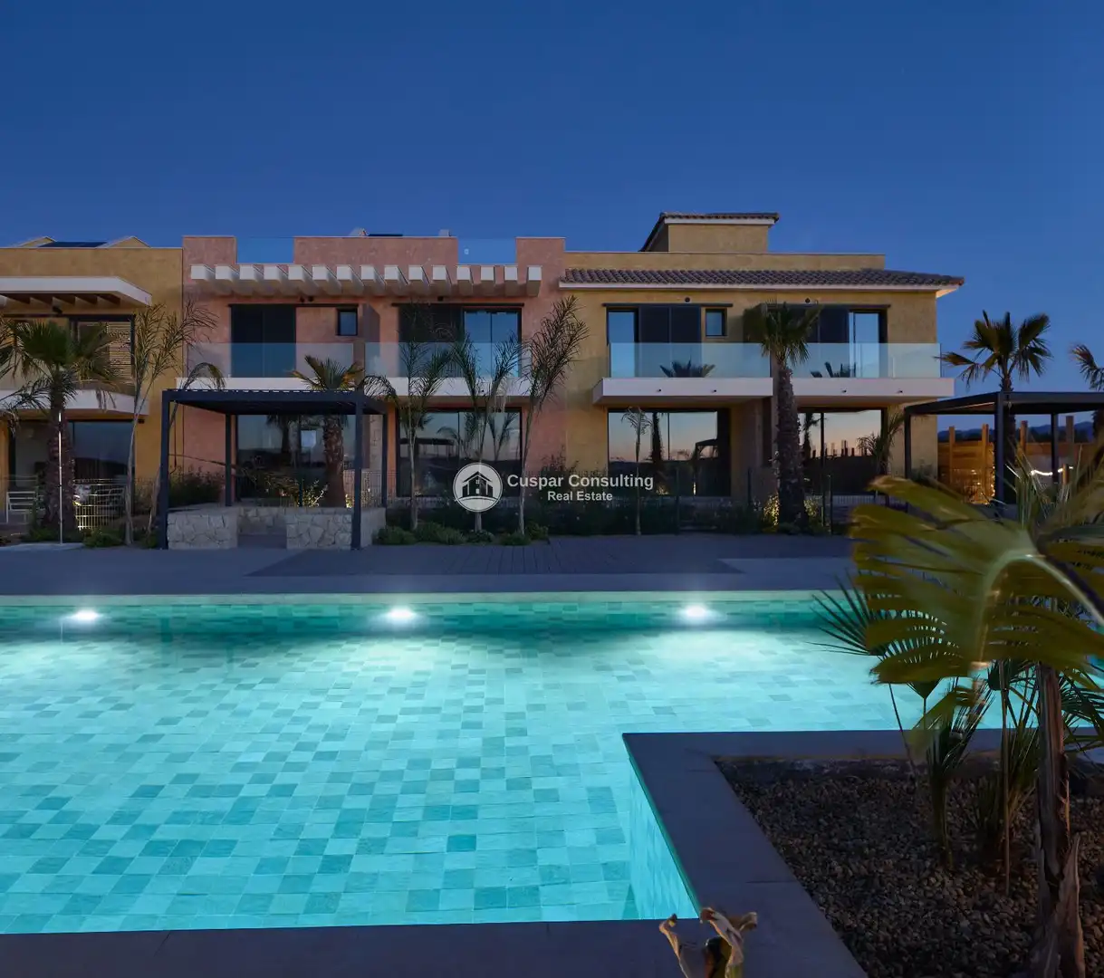 Vista exterior de Casa adosada en venta en Cuevas del Almanzora con Aire acondicionado, Terraza y Piscina