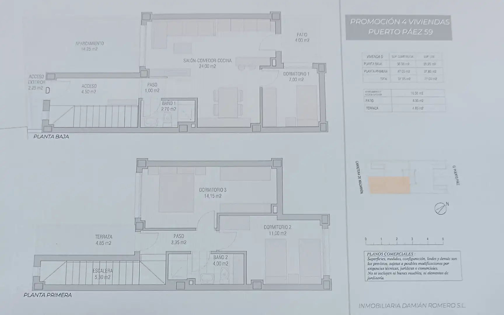Casa adosada en venta en Cartagena
