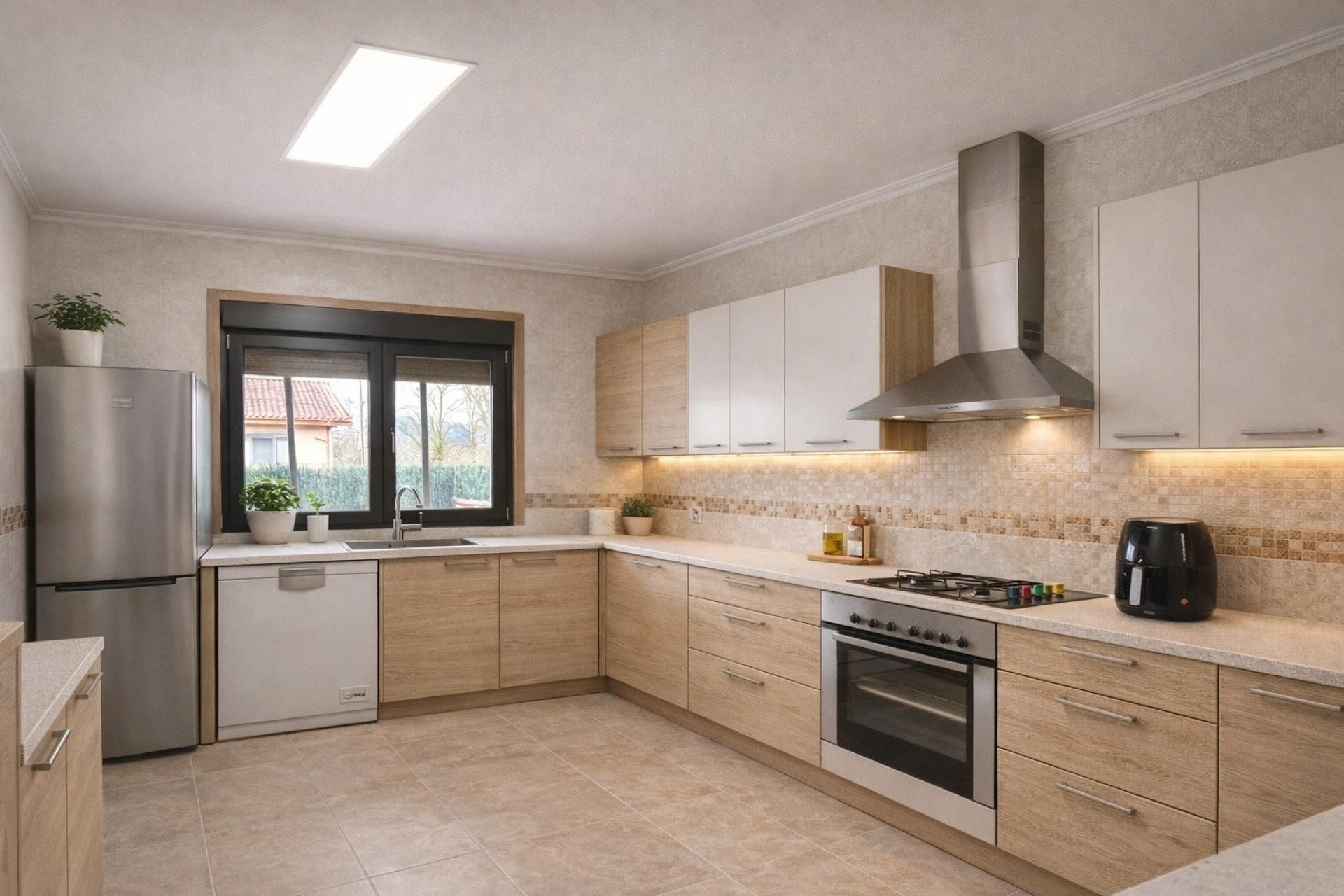 Kitchen of Single-family semi-detached for sale in Ponteareas  with Terrace and Swimming Pool