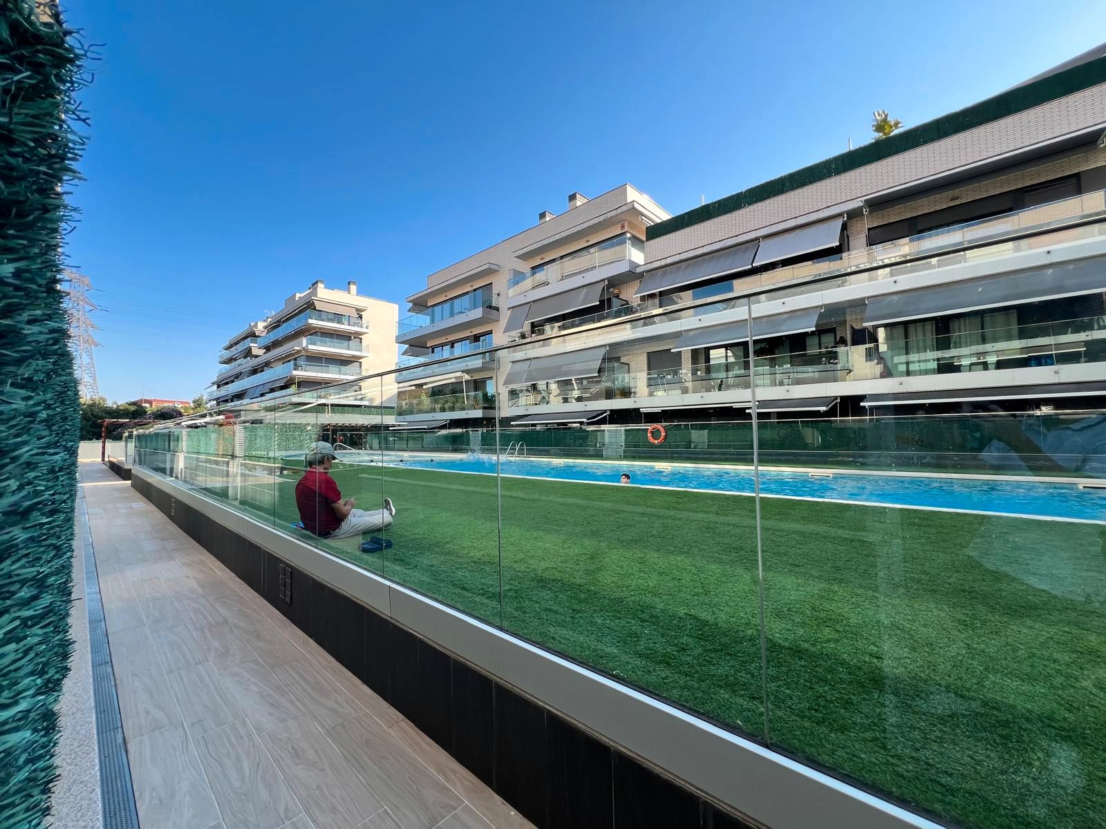 Exterior view of Flat for sale in Sant Boi de Llobregat  with Air Conditioner, Heating and Parquet flooring