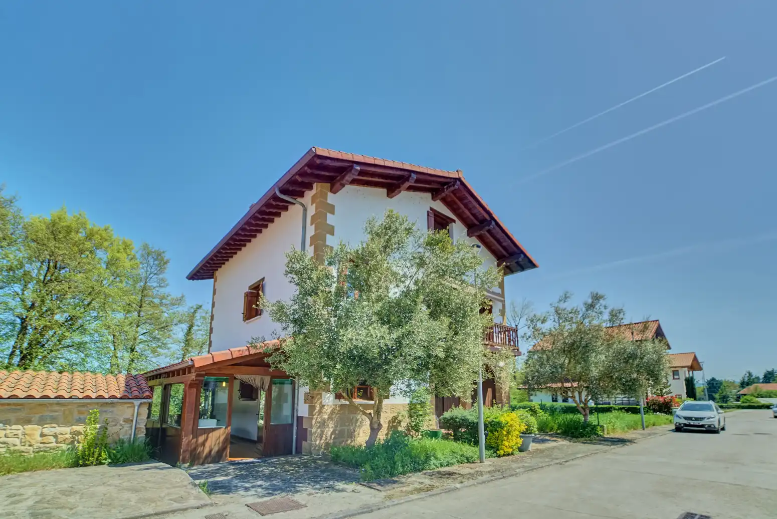 Vista exterior de Casa o xalet en venda en Ultzama amb Calefacció, Jardí privat i Terrassa