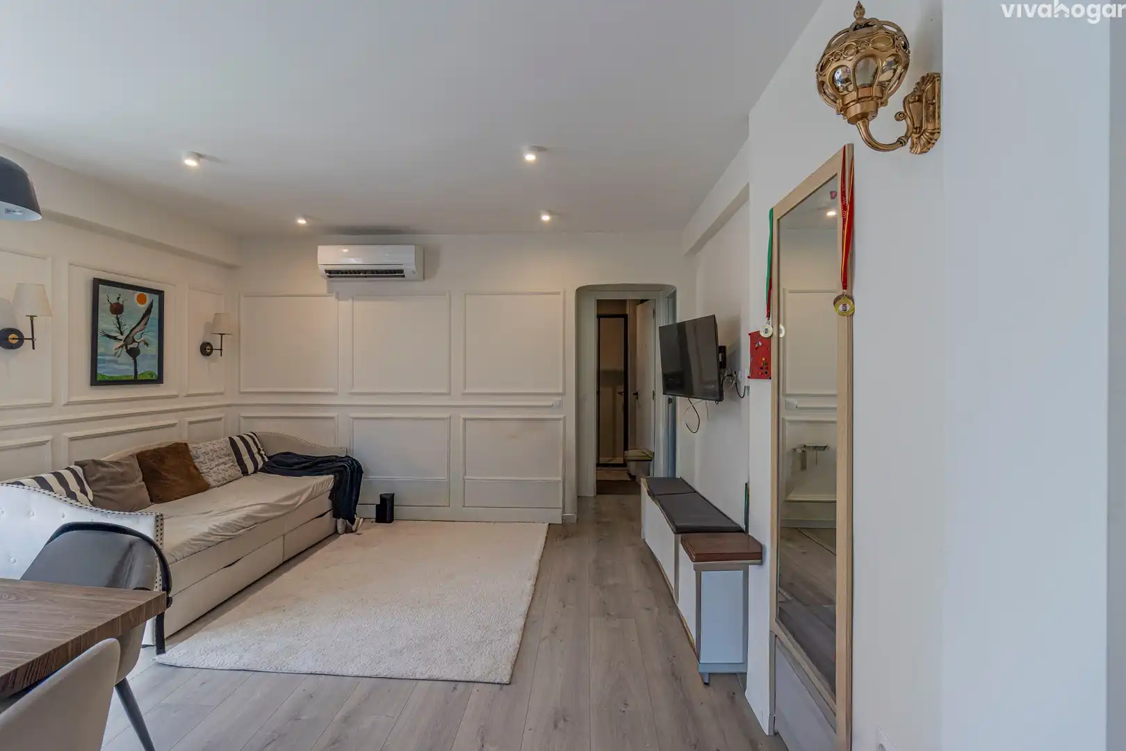 Wohnzimmer von Wohnung zum Verkauf in Madrid mit Klimaanlage, Terrasse und Schwimmbad