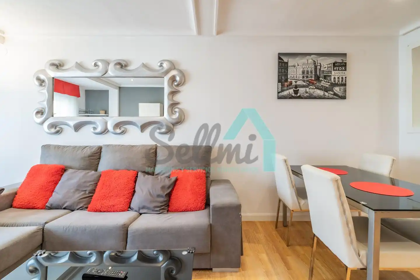 Sala de estar de Piso de alquiler en Oviedo  con Calefacción y Amueblado