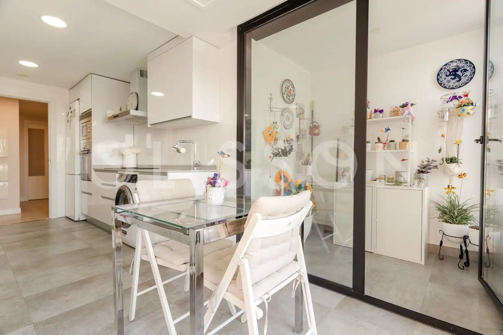 Kitchen of Flat for sale in Madrid  with Air Conditioner, Heating and Terrace
