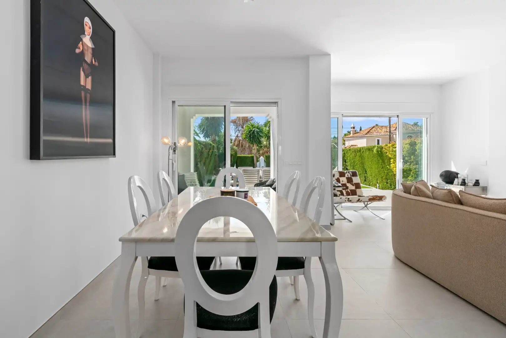 Comedor de Casa o chalet en venta en Estepona con Aire acondicionado, Jardín privado y Terraza