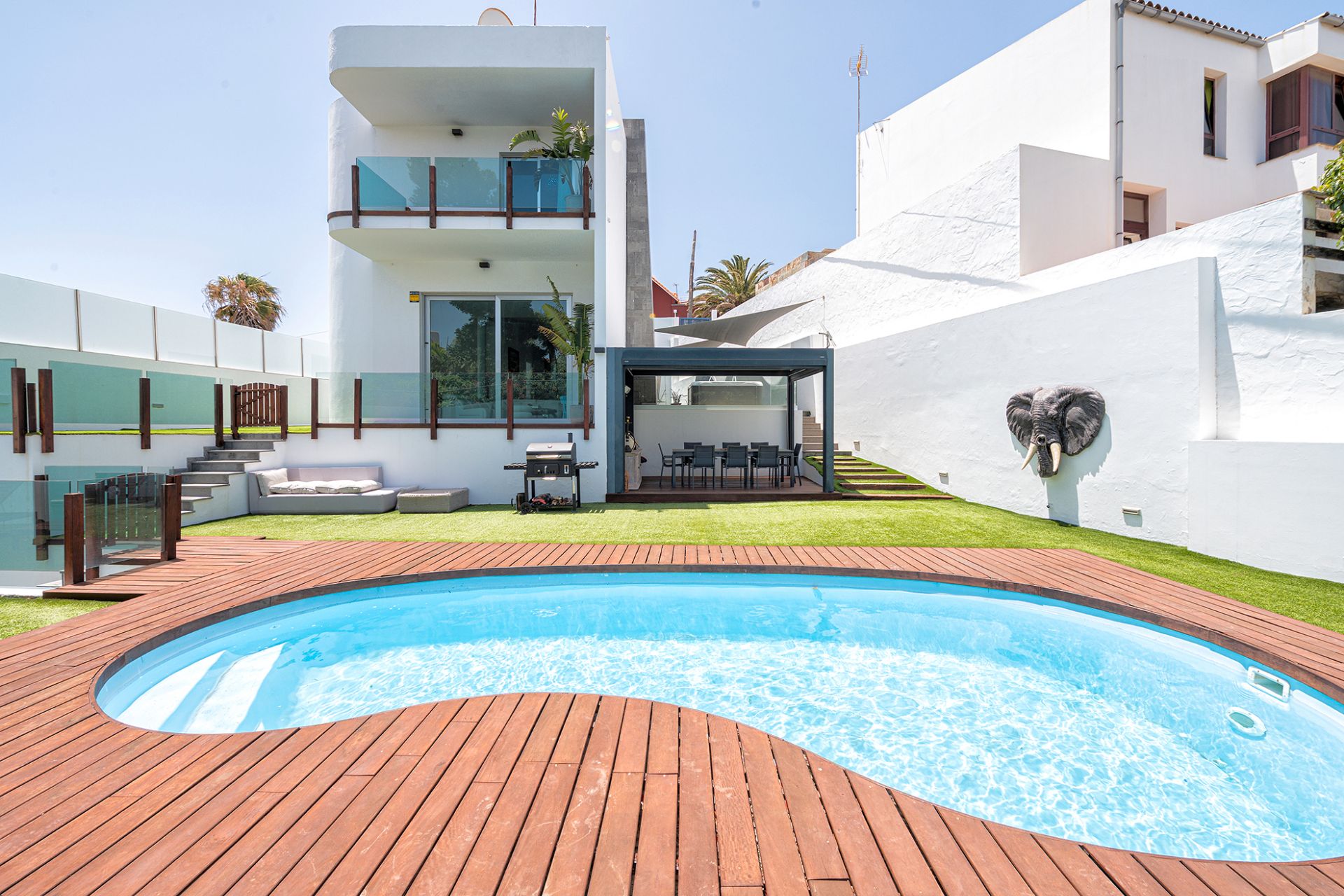 Piscina de Casa o chalet en venta en Telde con Jardín privado, Terraza y Piscina