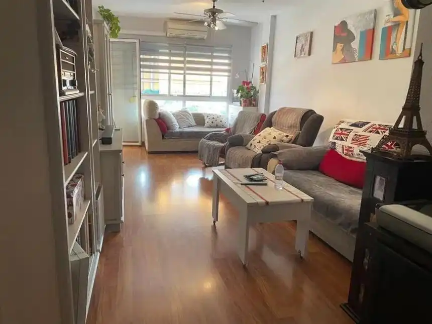 Living room of Flat for sale in Alicante / Alacant  with Air Conditioner, Parquet flooring and Terrace