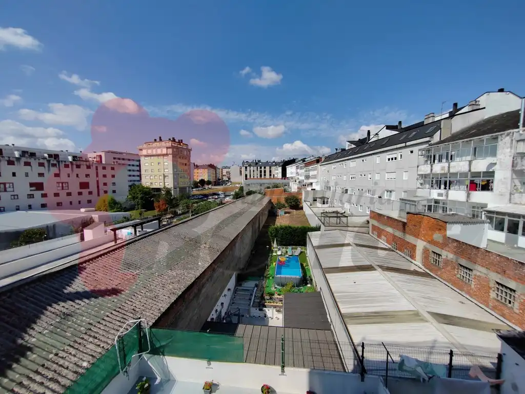 Vista exterior de Piso en venta en Lugo con Trastero y Amueblado