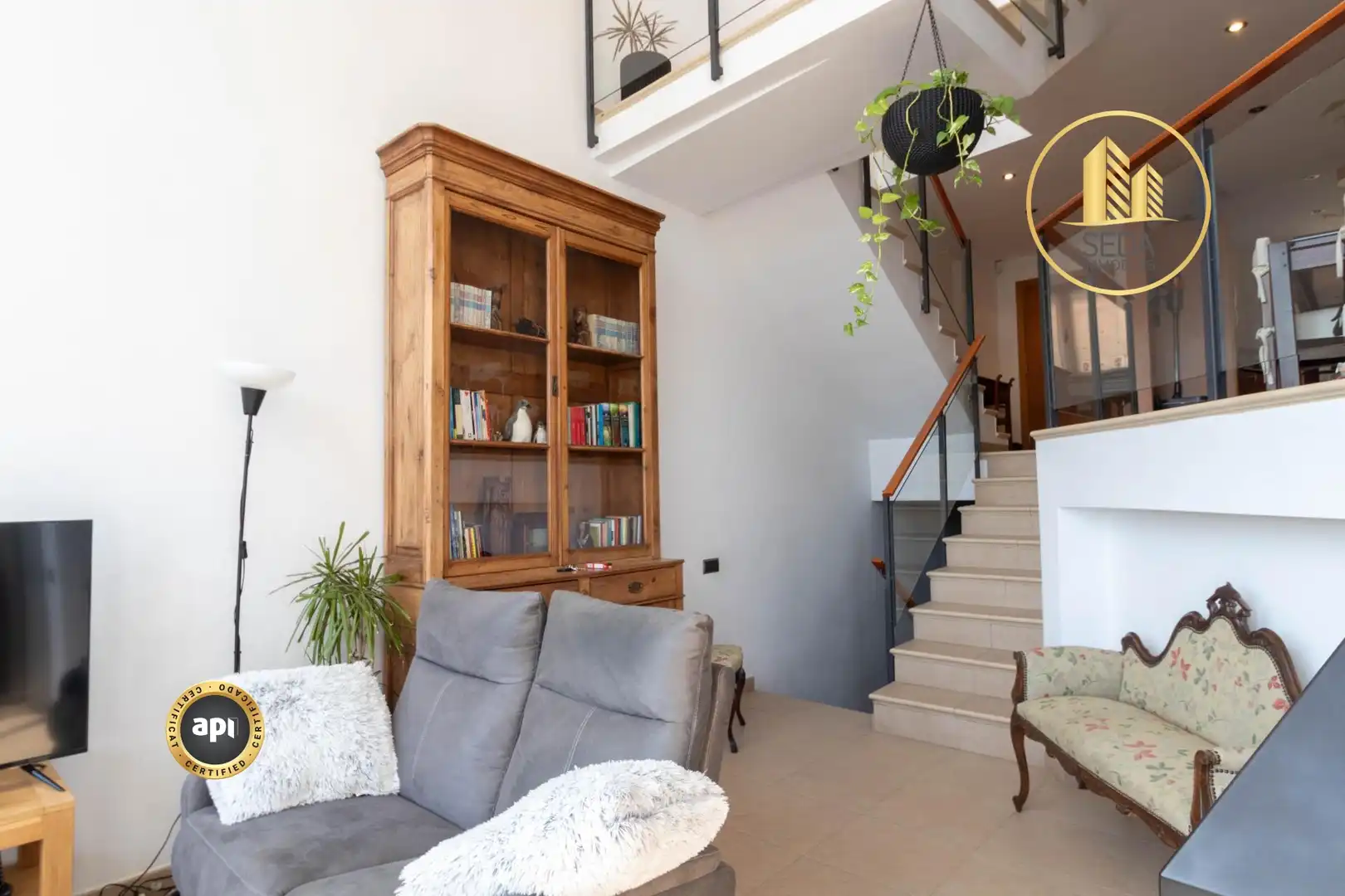 Sala d'estar de Casa adosada en venda en Ullastrell amb Aire condicionat, Calefacció i Parquet