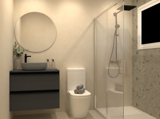 Bathroom of Flat for sale in  Barcelona Capital  with Air Conditioner, Heating and Oven