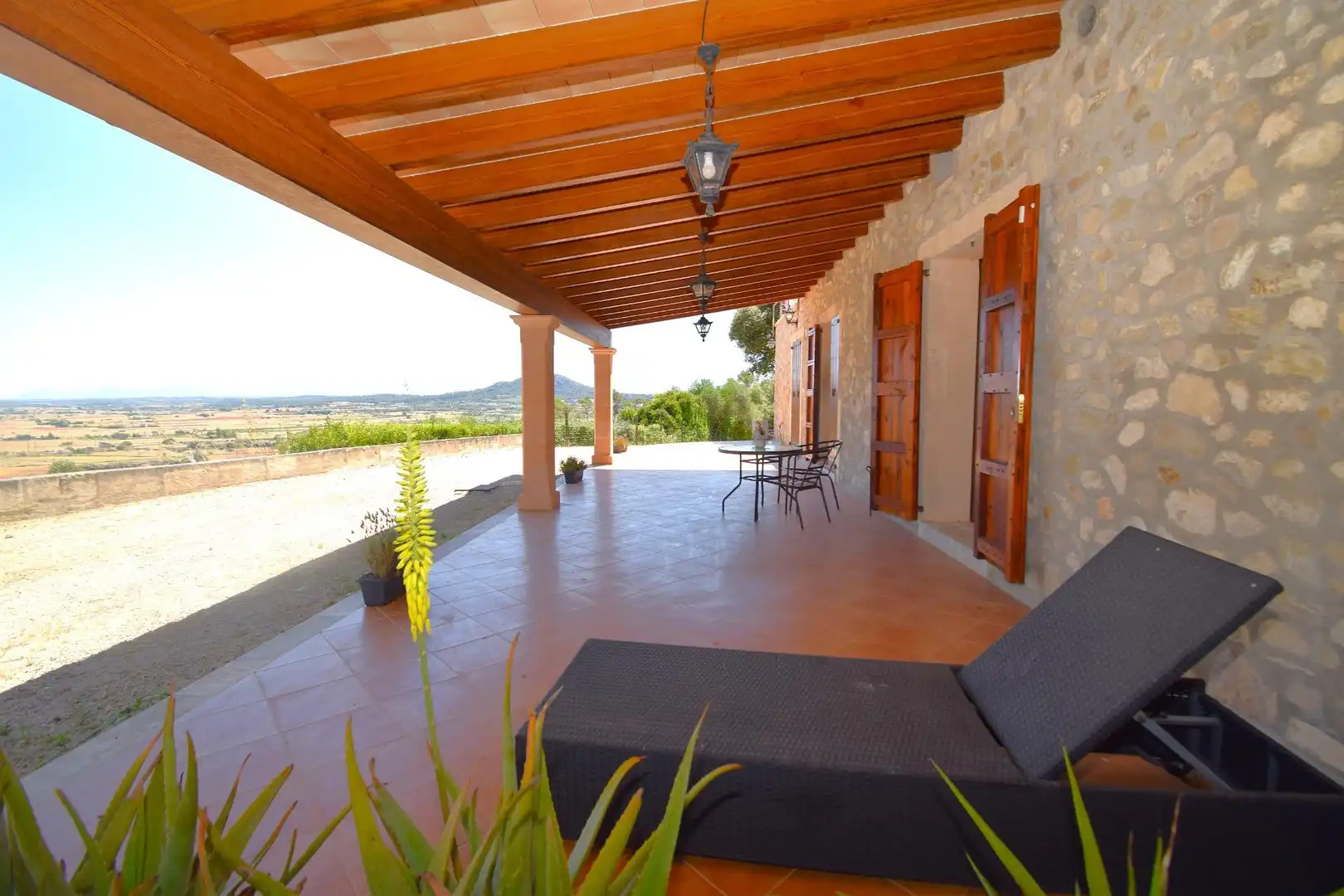 Terrace of Country homes for rent in Sineu  with Air Conditioner, Private garden and Terrace