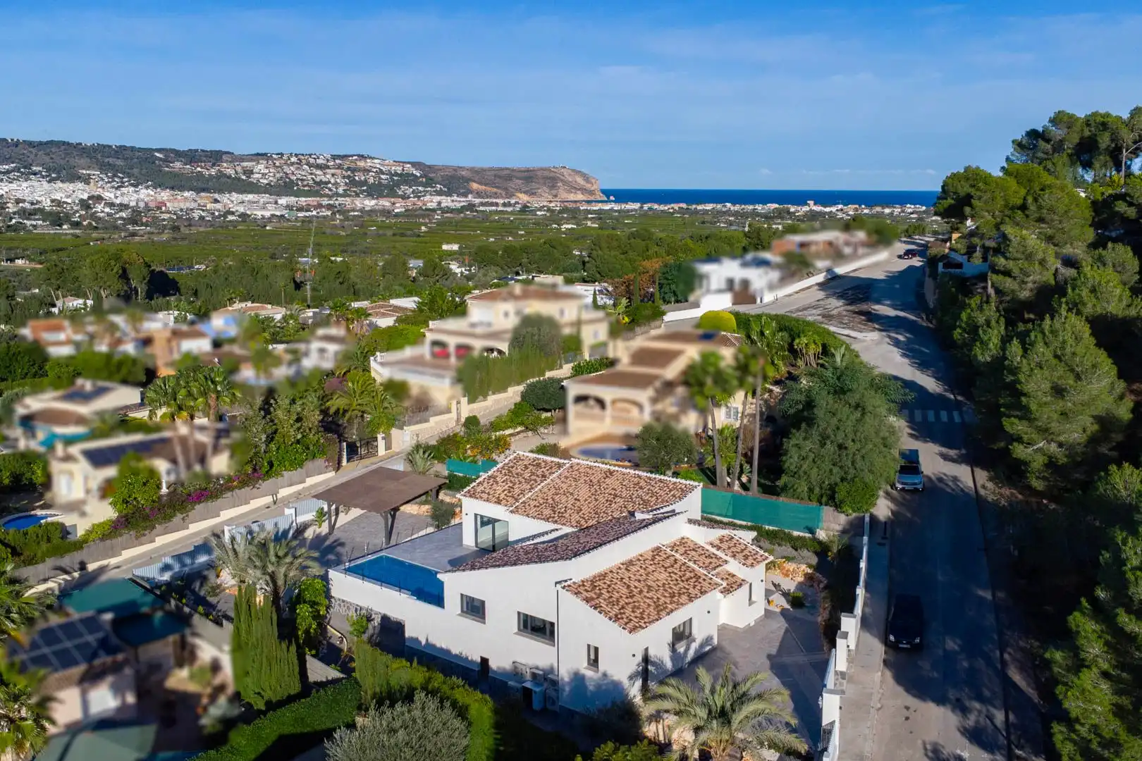 Vista exterior de Casa o xalet en venda en Jávea / Xàbia amb Aire condicionat, Calefacció i Jardí privat