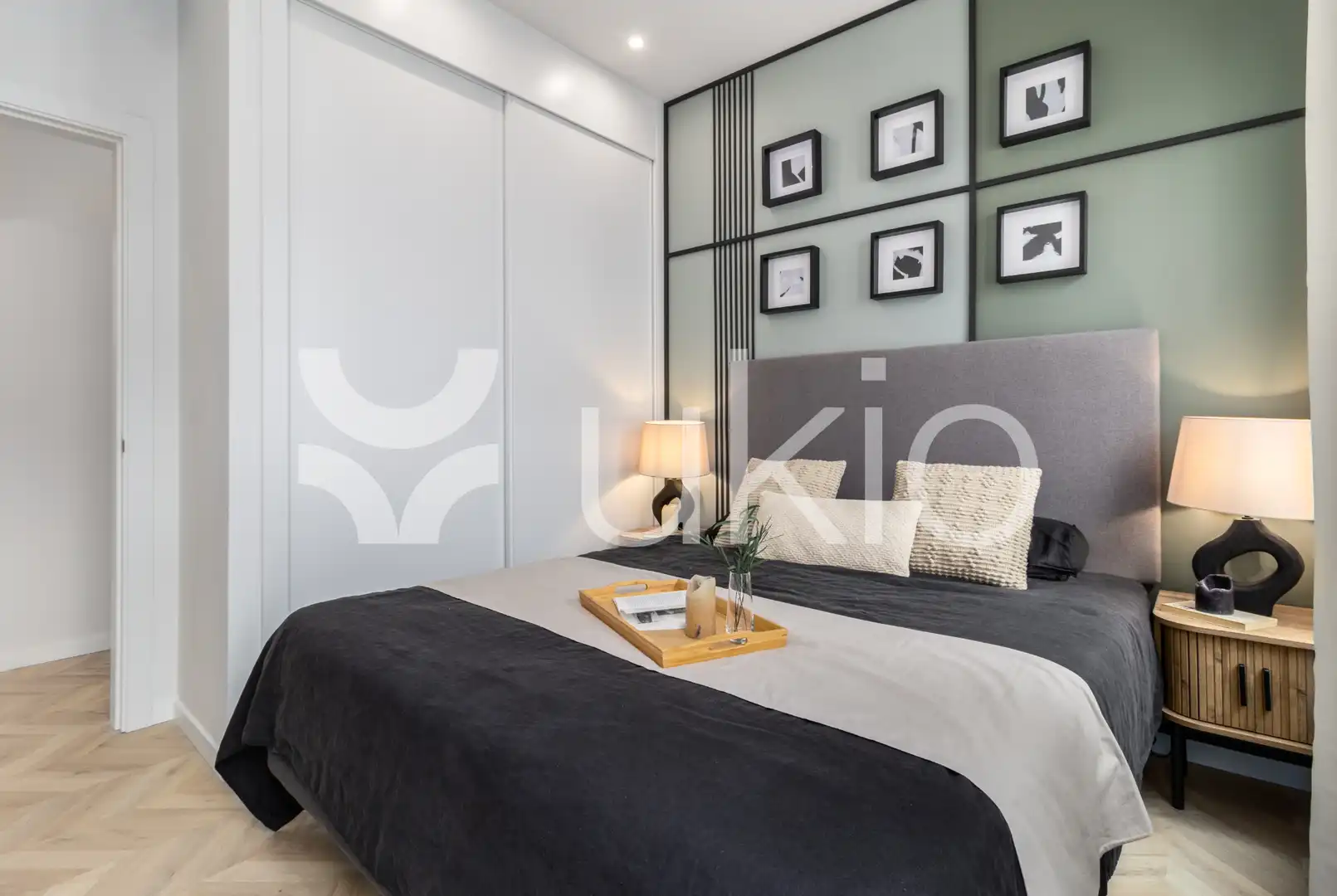 Schlafzimmer von Wohnungen zur Miete in Madrid mit Klimaanlage, Heizung und Terrasse